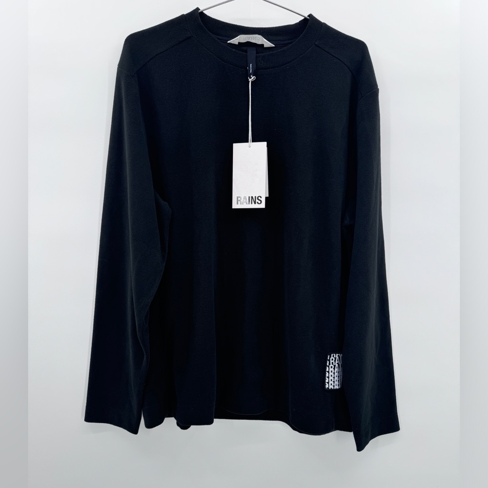 Rains Fleece Sweatshirt Unisex Black